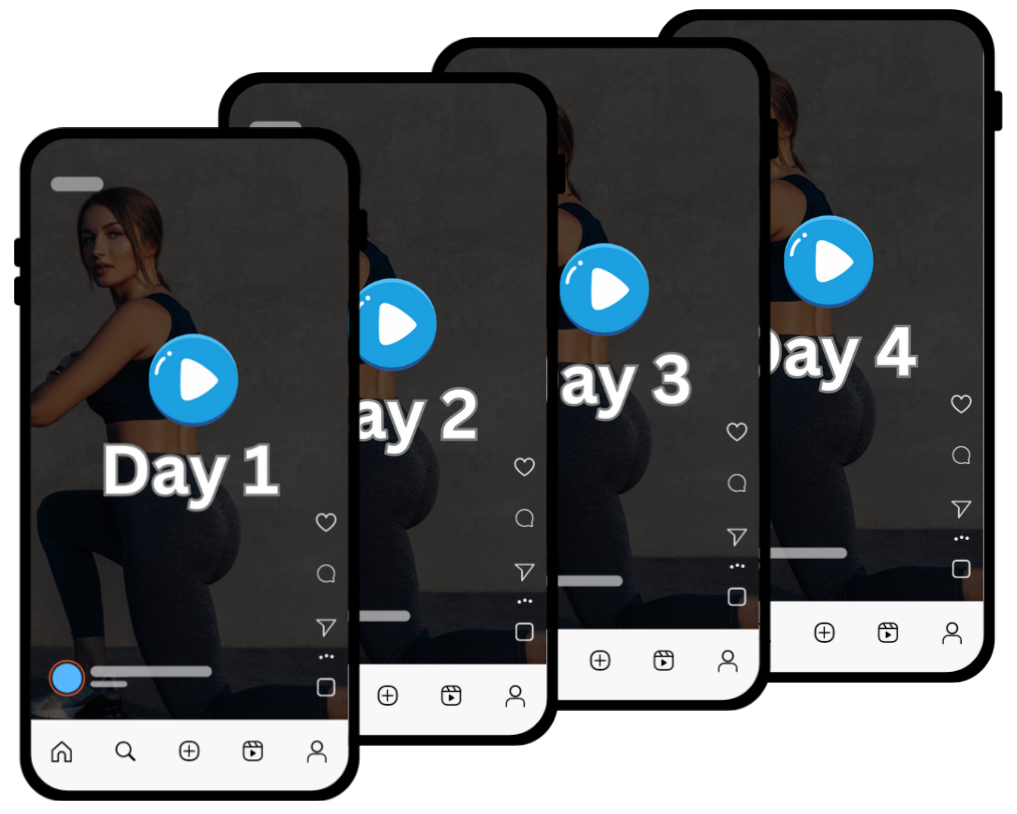 30-Day Pain-Free and Fit Challenge steps on mobile screens